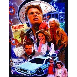 Placa Decorativa    back to the future Mod.01